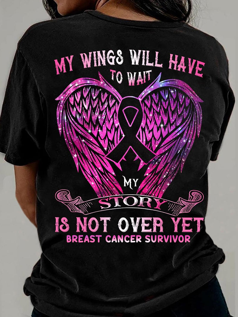 Breast Cancer Survivor Printed T-Shirt
