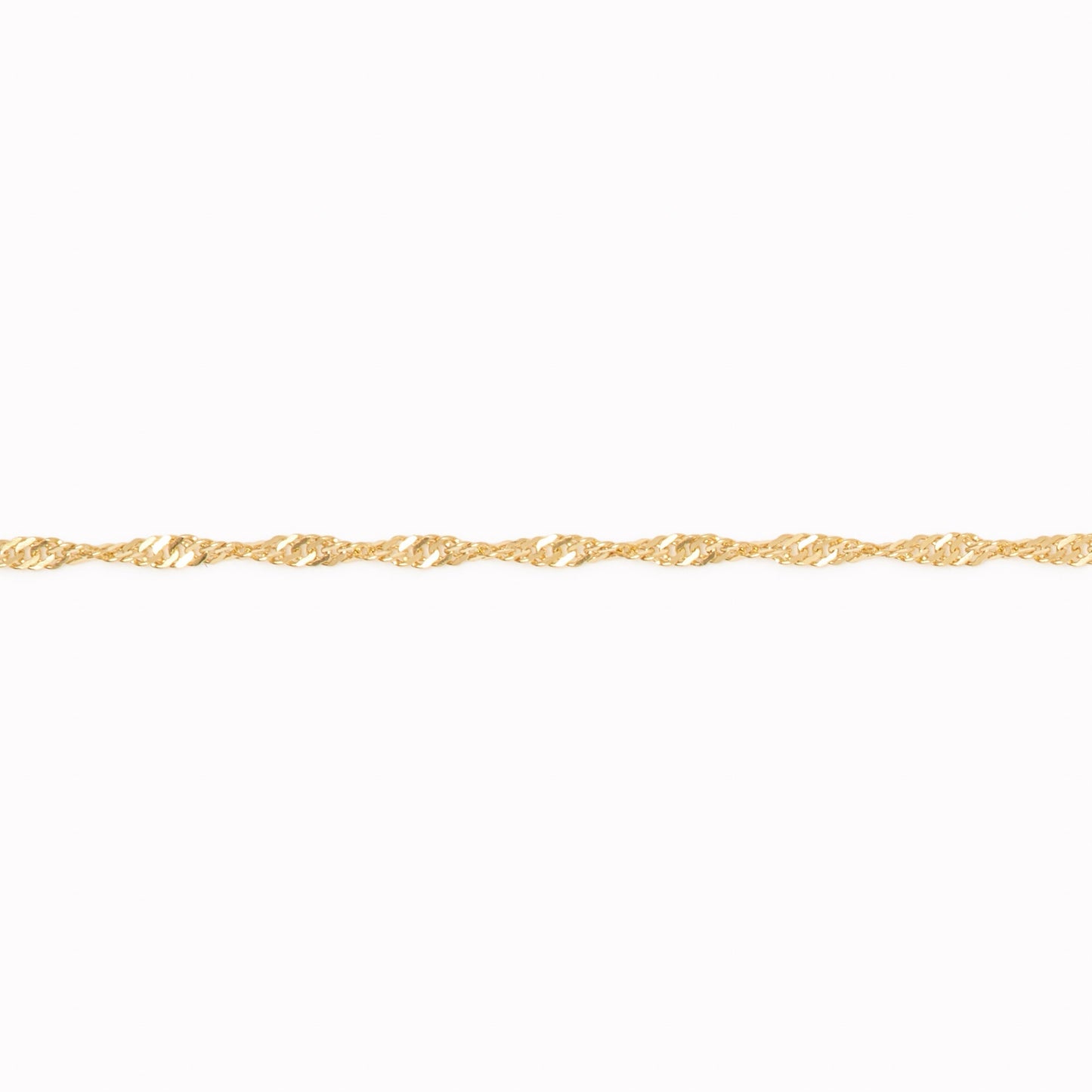 14k Gold Singapore Chain Necklace - Saskia