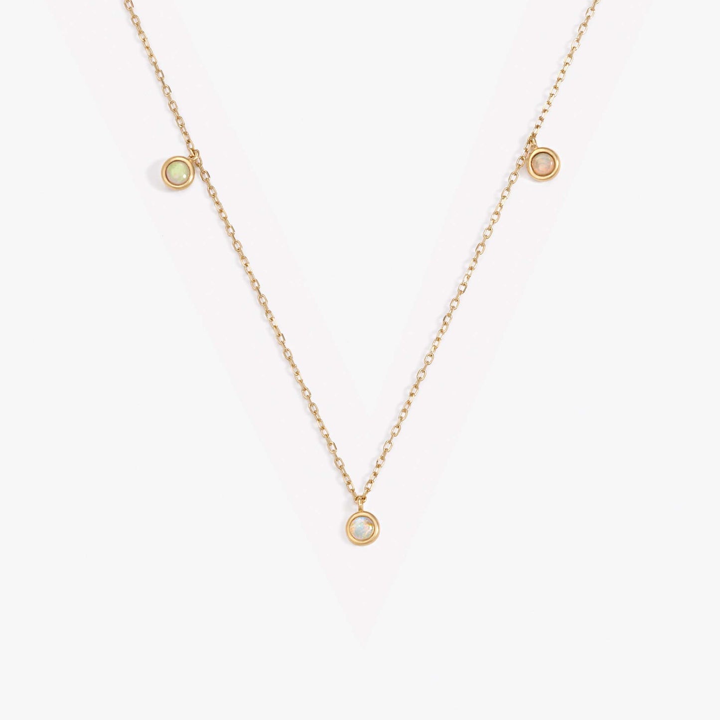 14k Gold Opal Necklace - Jasmi
