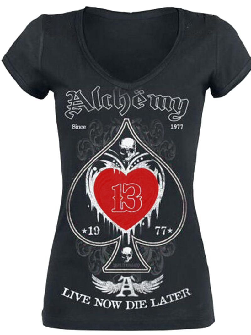 Street casual Crocodile print short-sleeved T-shirt