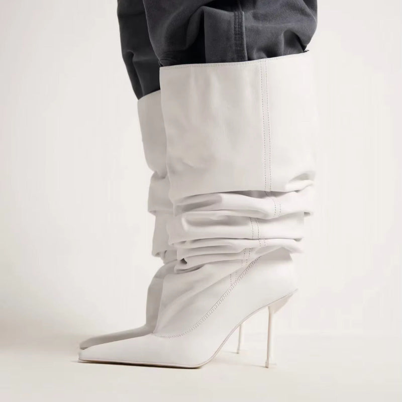 GlossAura High-Heeled Boots
