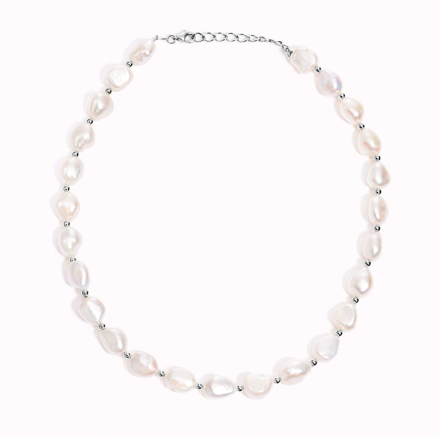 Pearl Necklace Silver - Ingrid