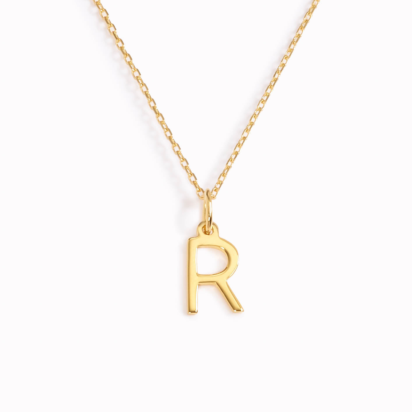 R Necklace / Gold Initial Necklace