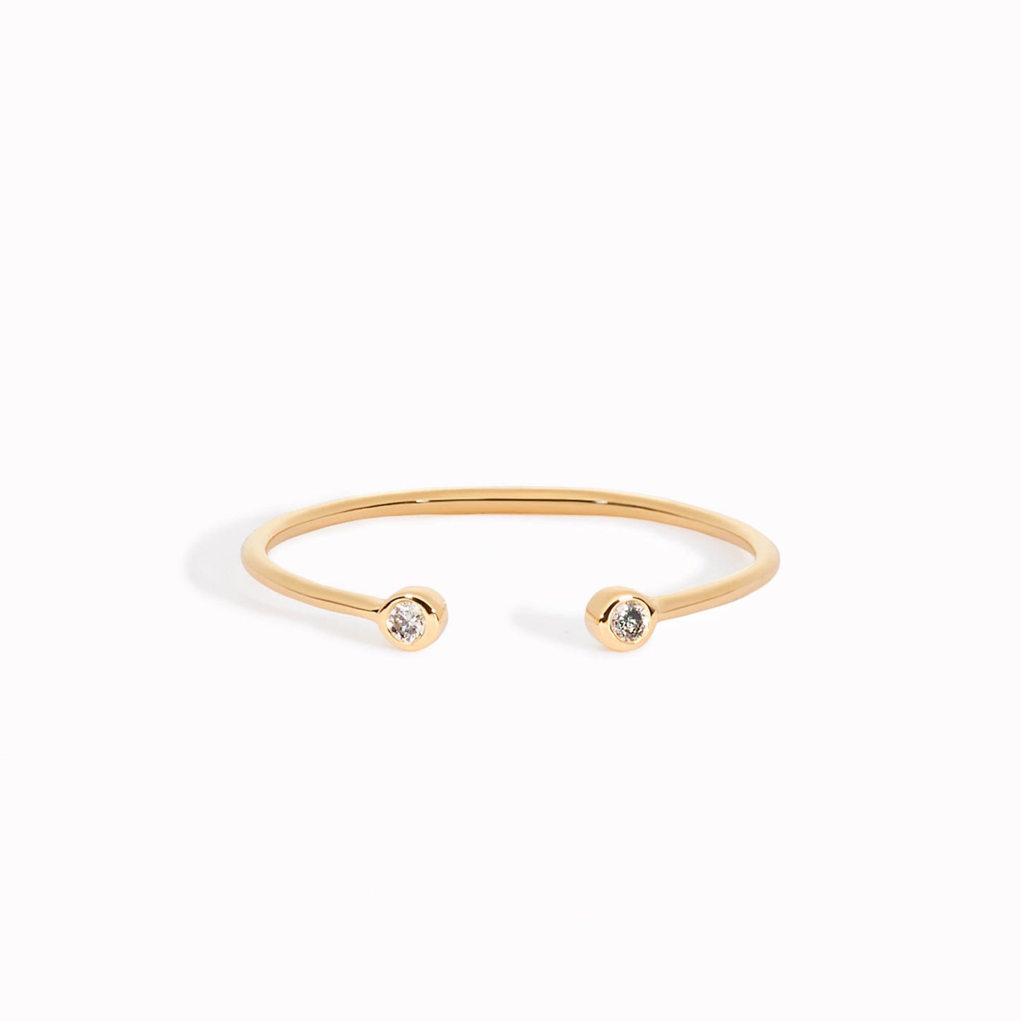 14k Gold Diamond Ring - Karoline Luxe