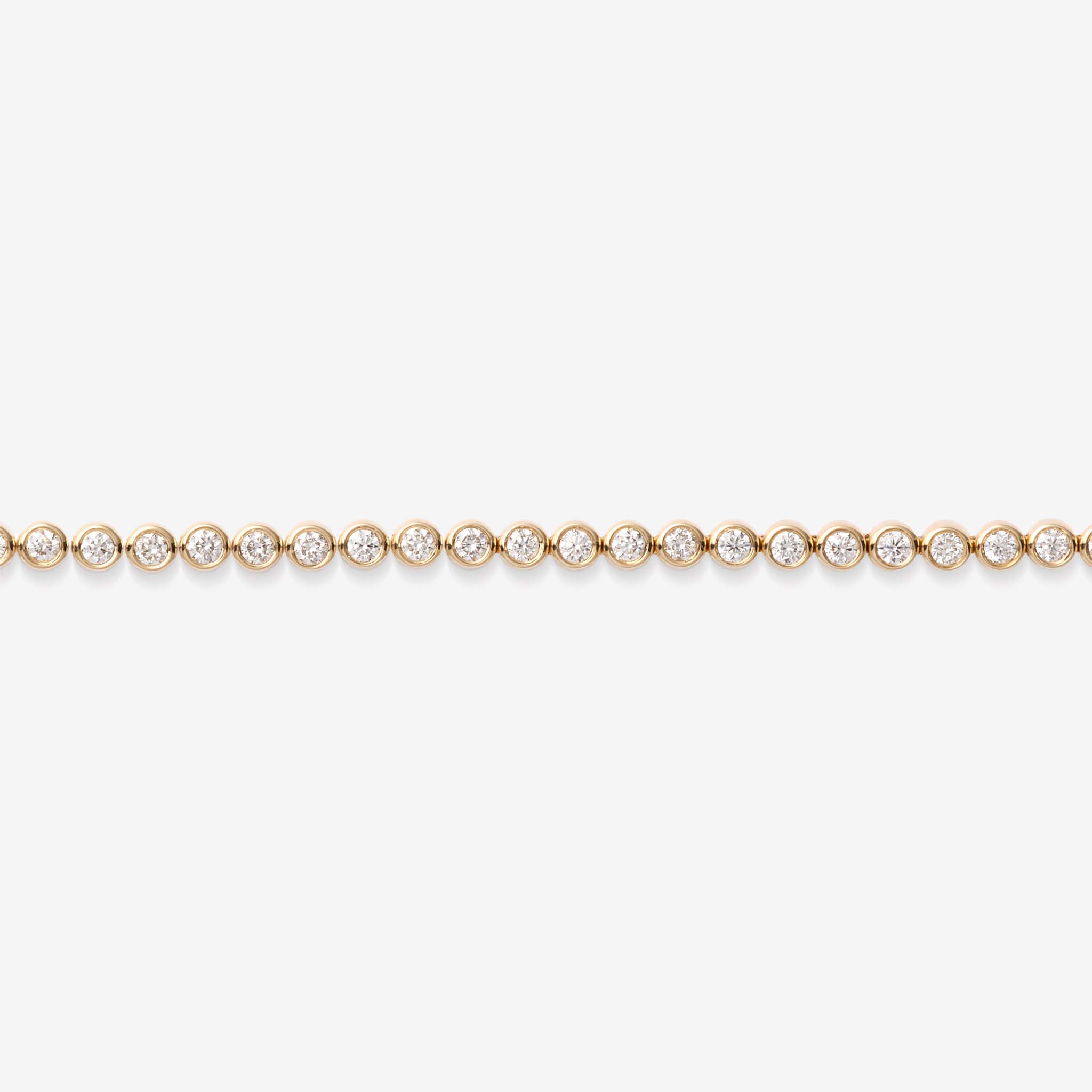 Half Diamond Tennis Bracelet 14k Yellow Gold (1.02 ct tw)