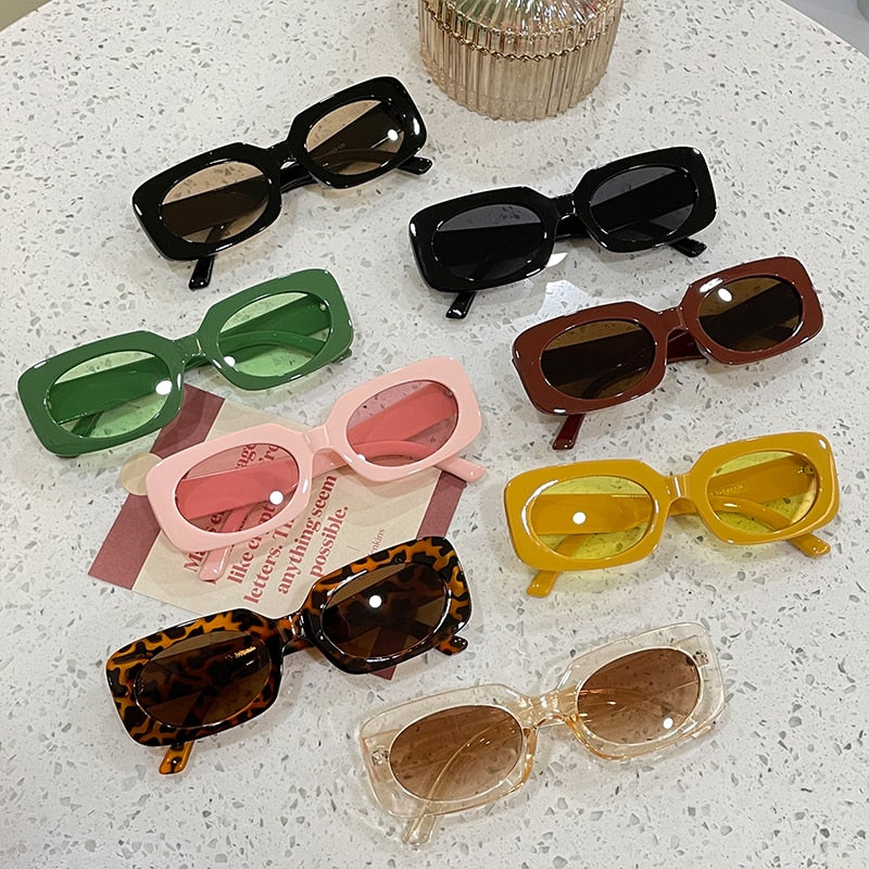 Geometric-Frame Sunglasses