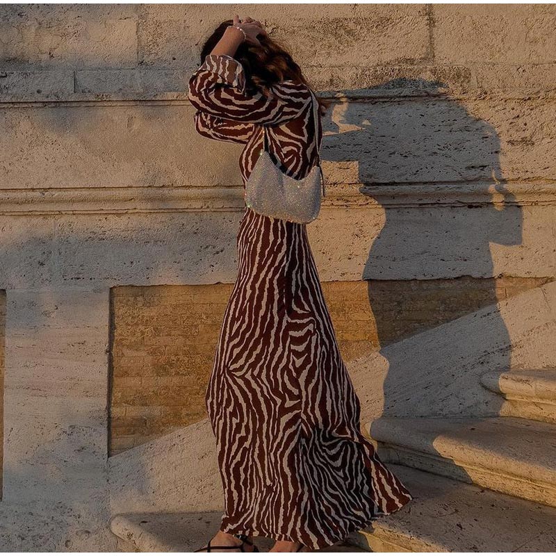 Izzy Zebra Print Dress