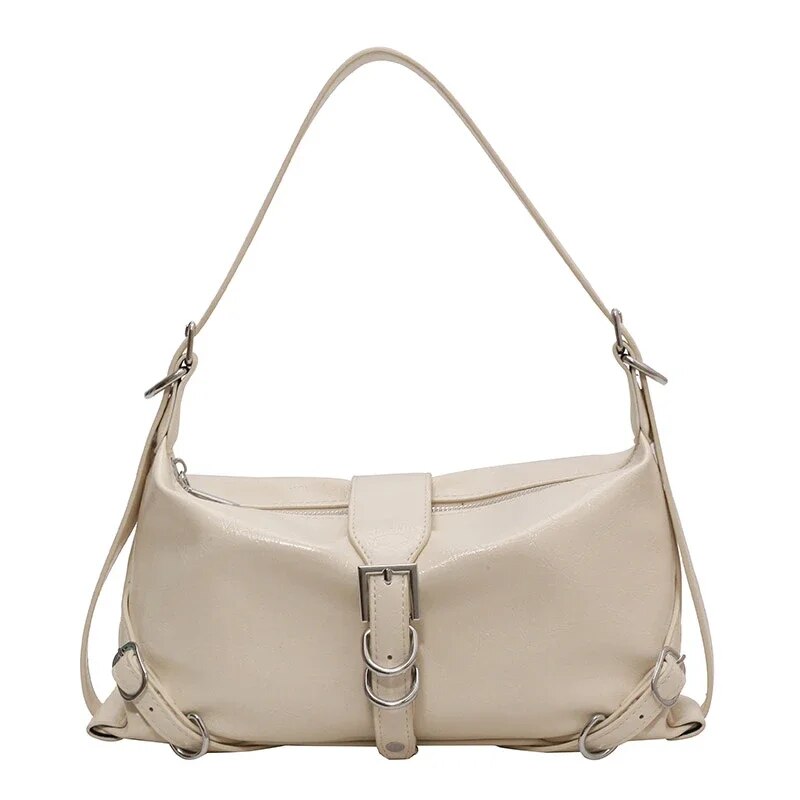 Metallic Accent Shoulder Bag