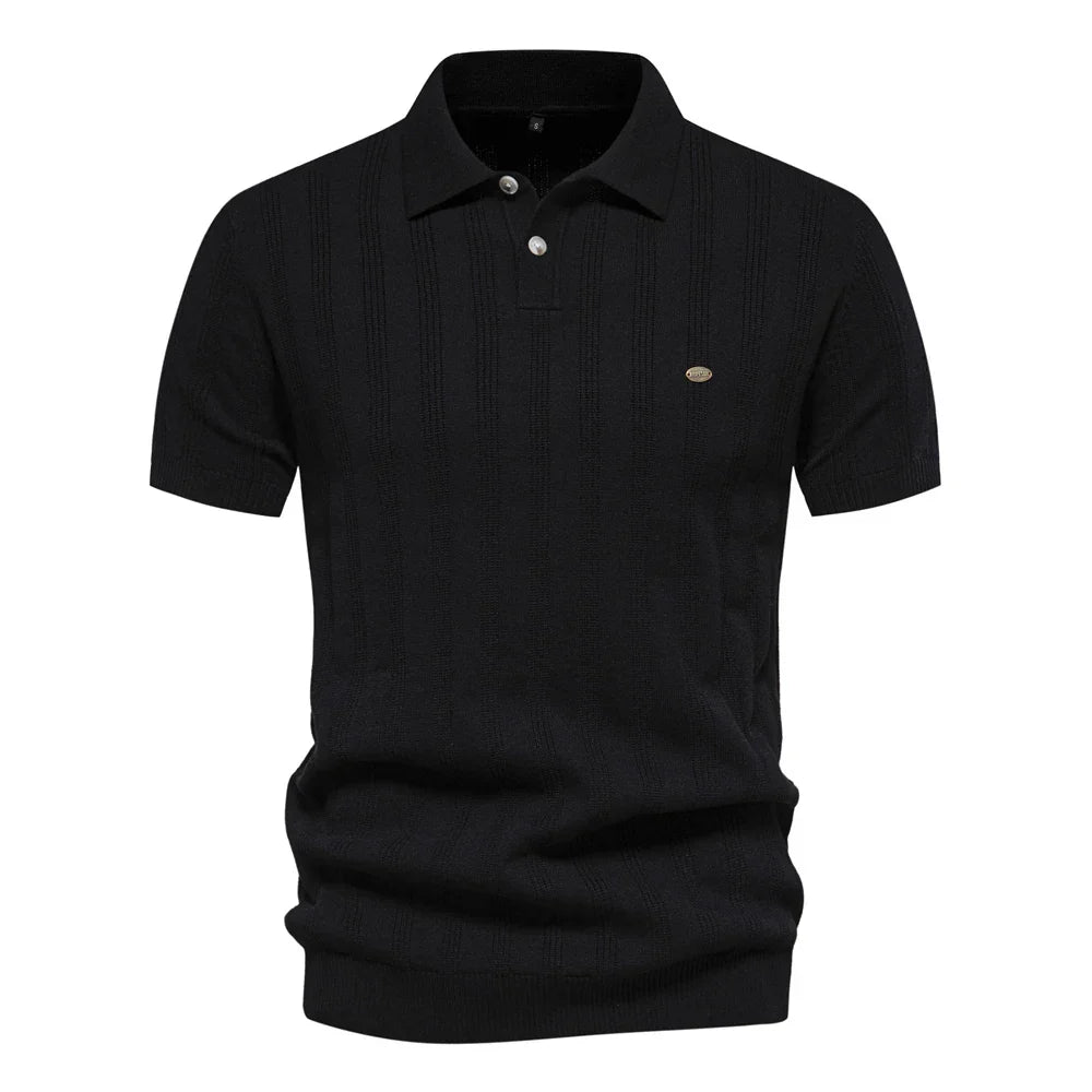 Noble Wear London Ribbed Knit Polo