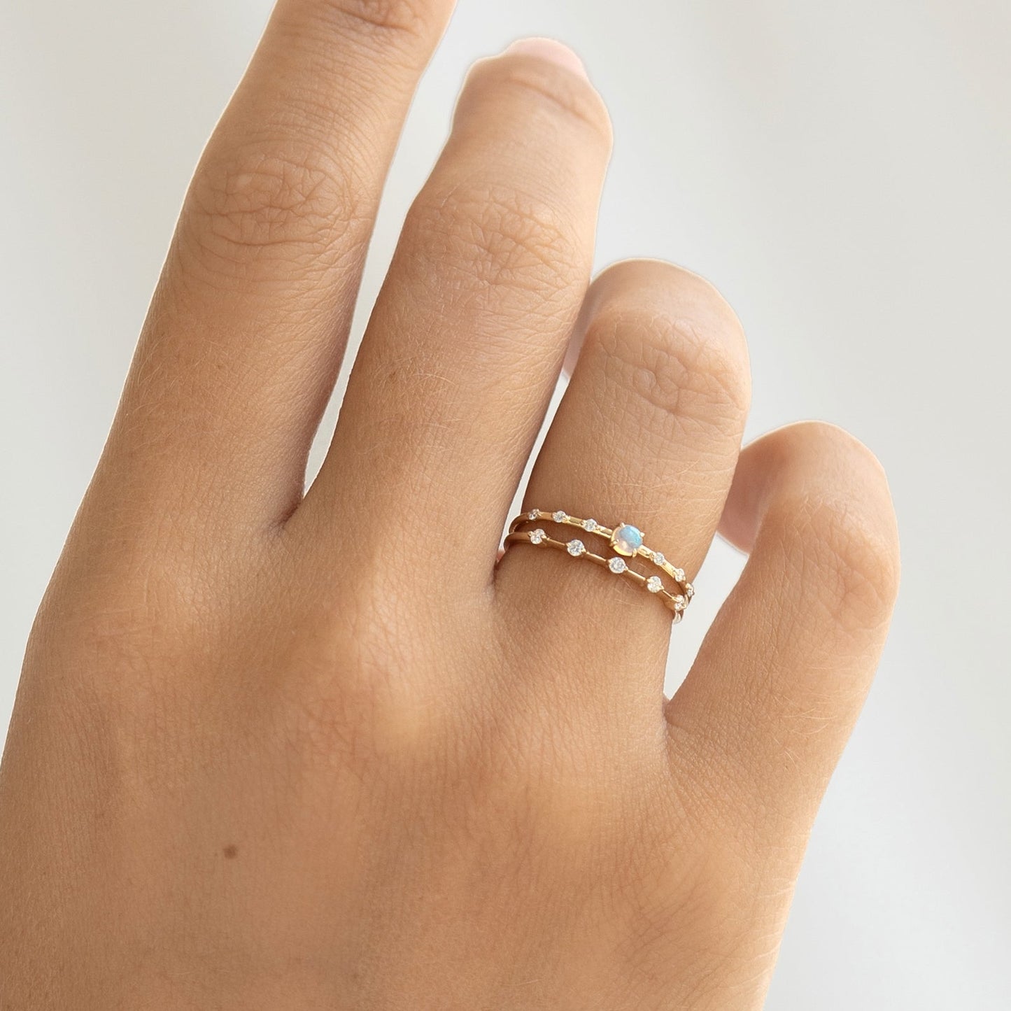 Opal and Diamond Ring - Jules