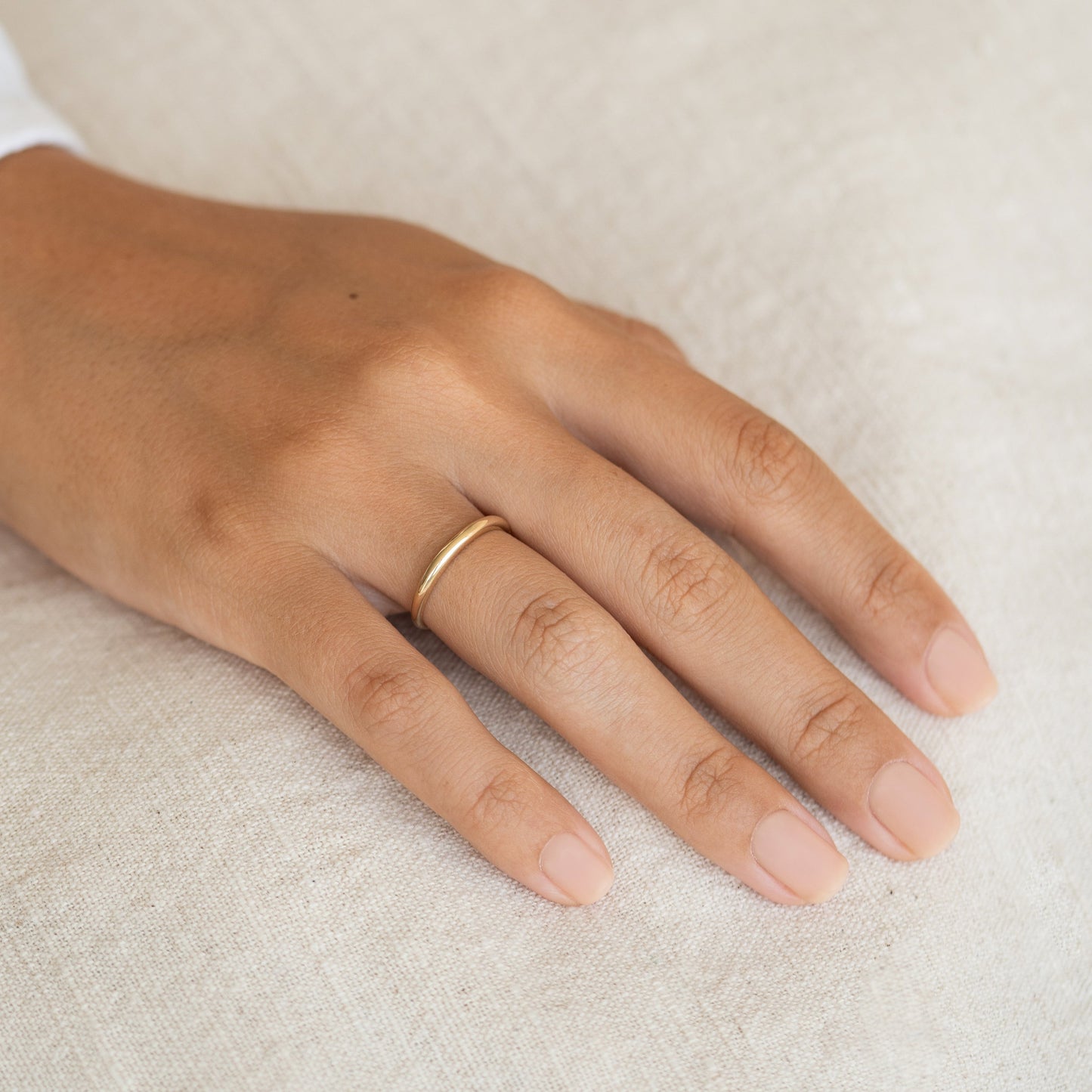 Thin Dome Ring 14k Gold - Mia