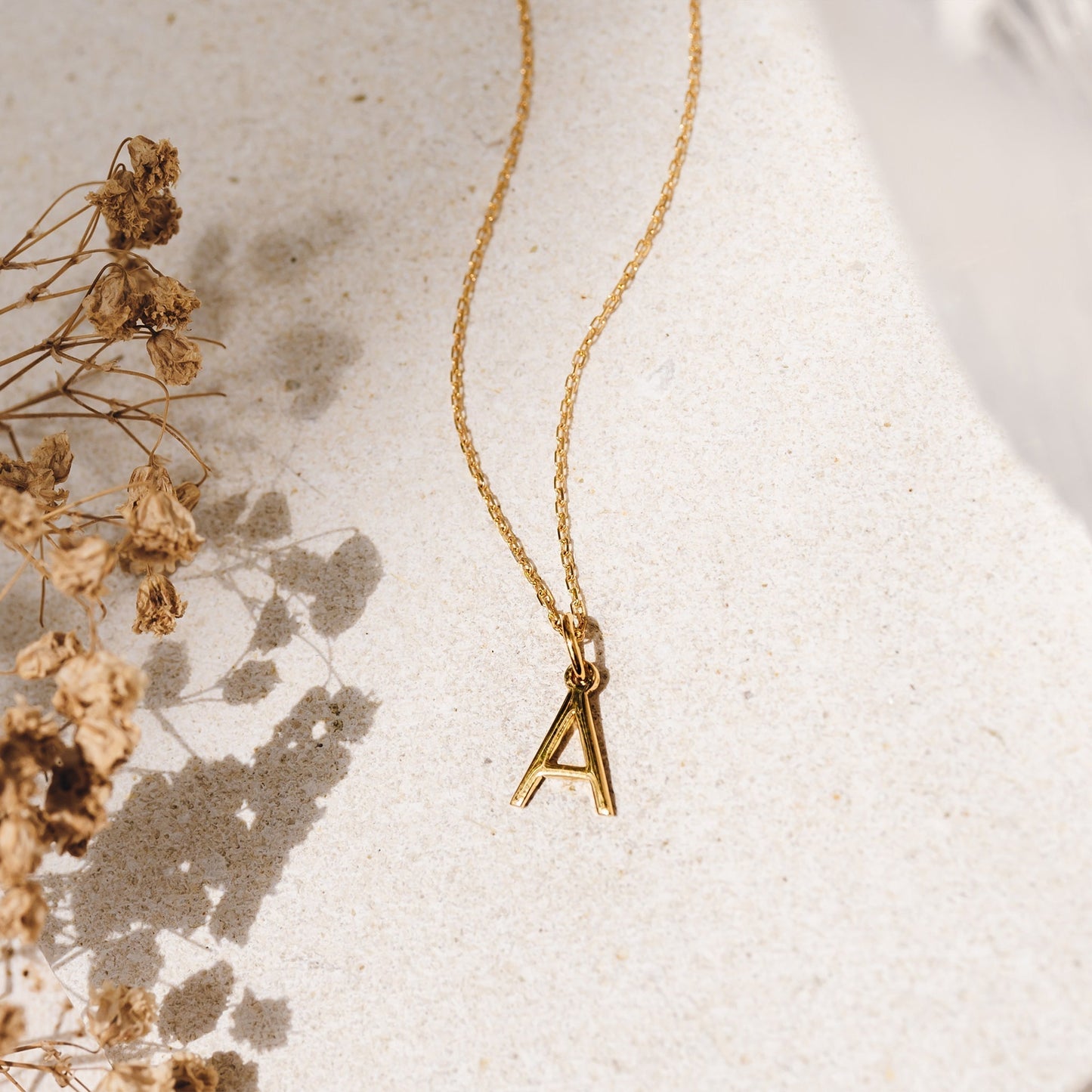 W Necklace / Gold Initial Necklace