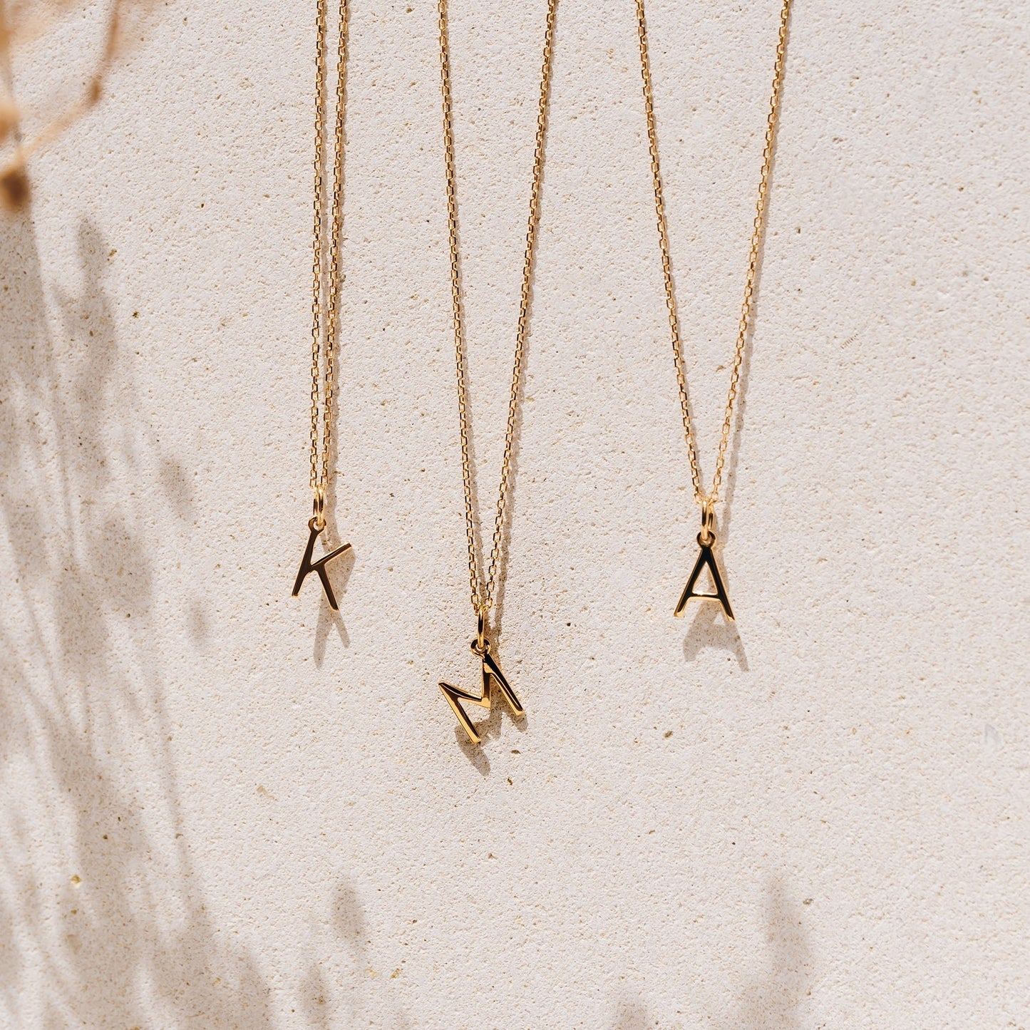 W Necklace / Gold Initial Necklace