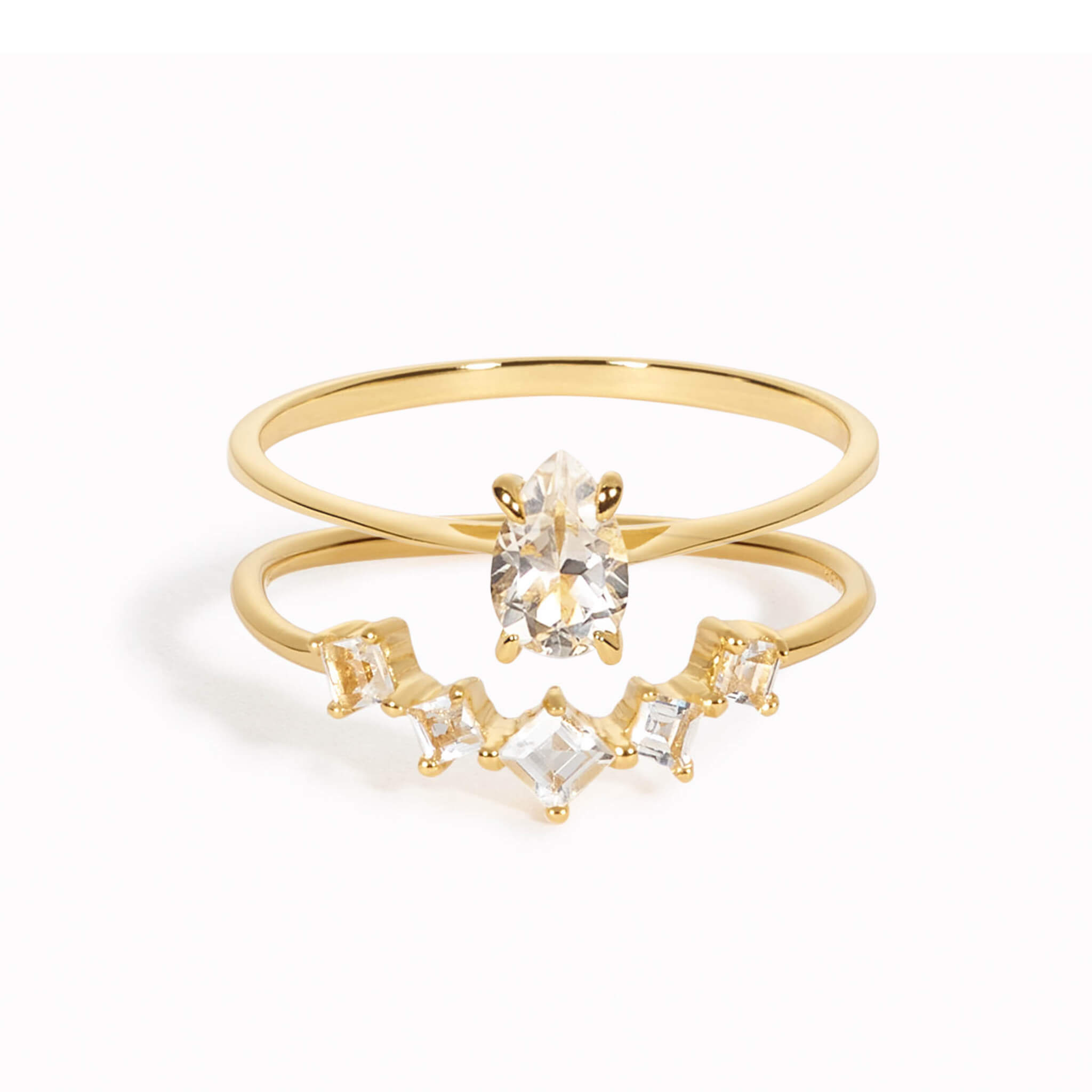 Nesting Ring Set Gold - Aurora & Martine