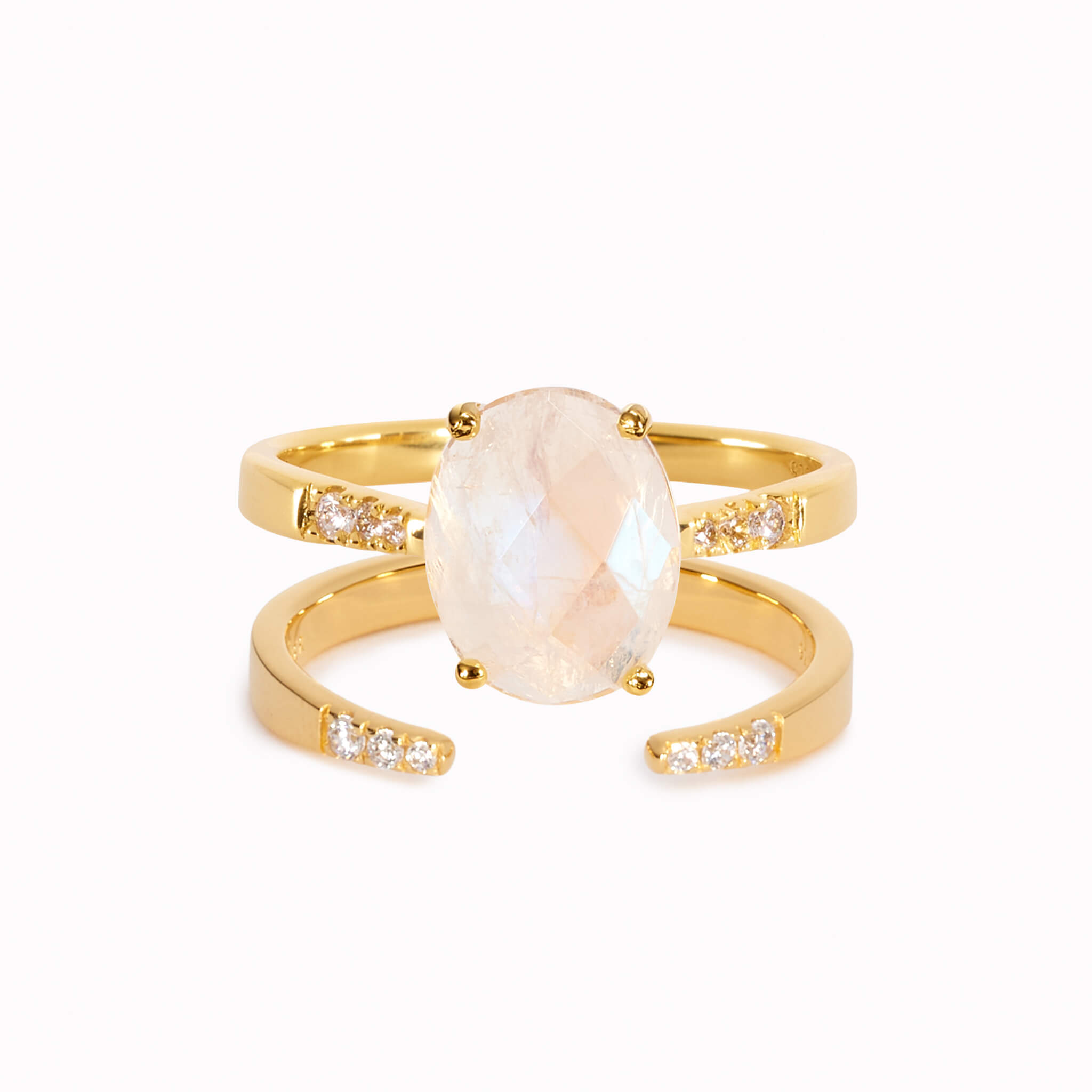 Moonstone Ring Set - Serena & Hailey