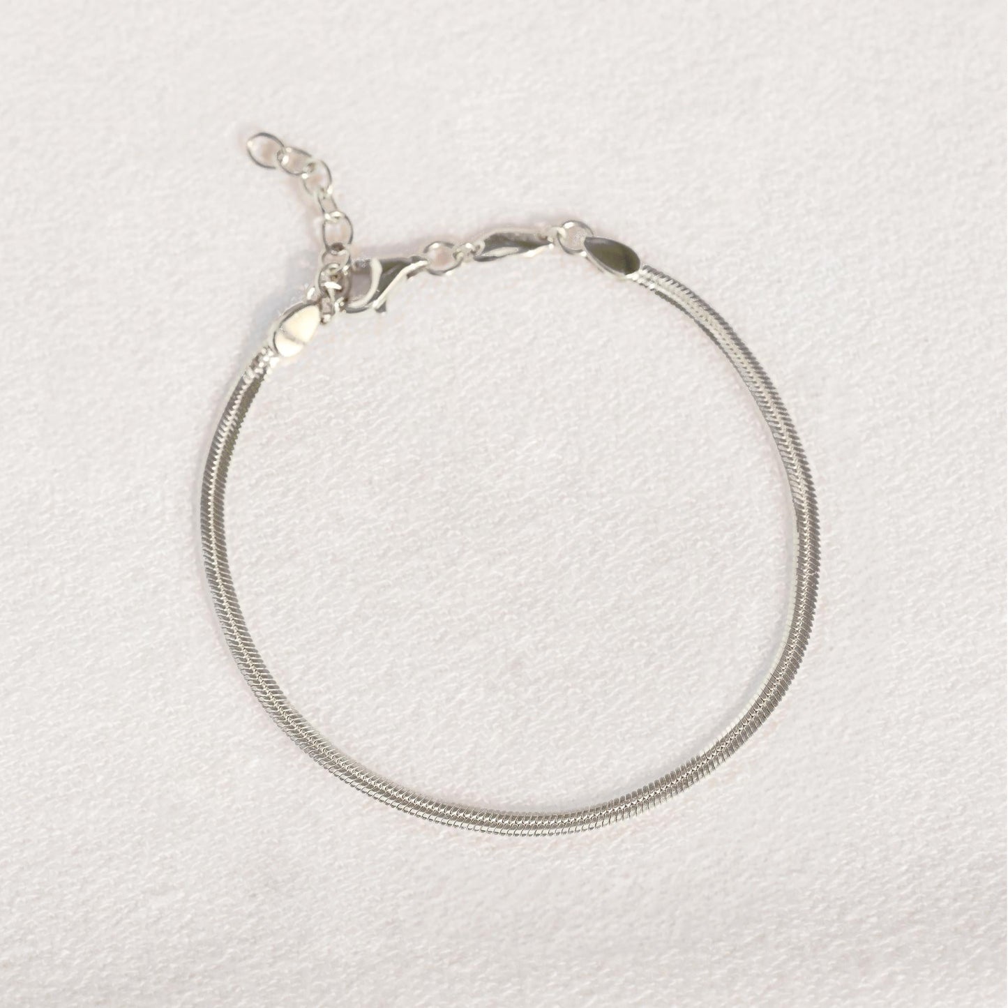 Snake Chain Bracelet Silver
