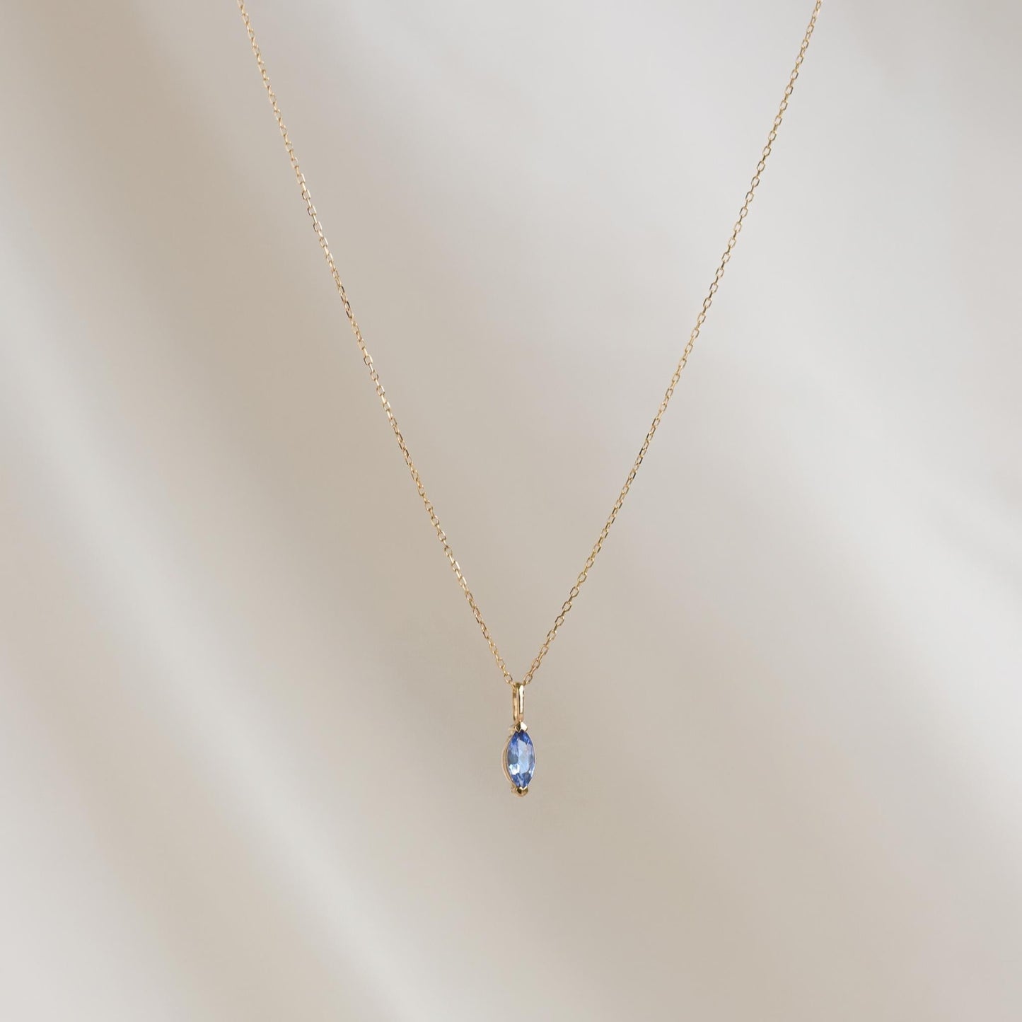 December Birthstone Pendant 14k Gold - Tanzanite