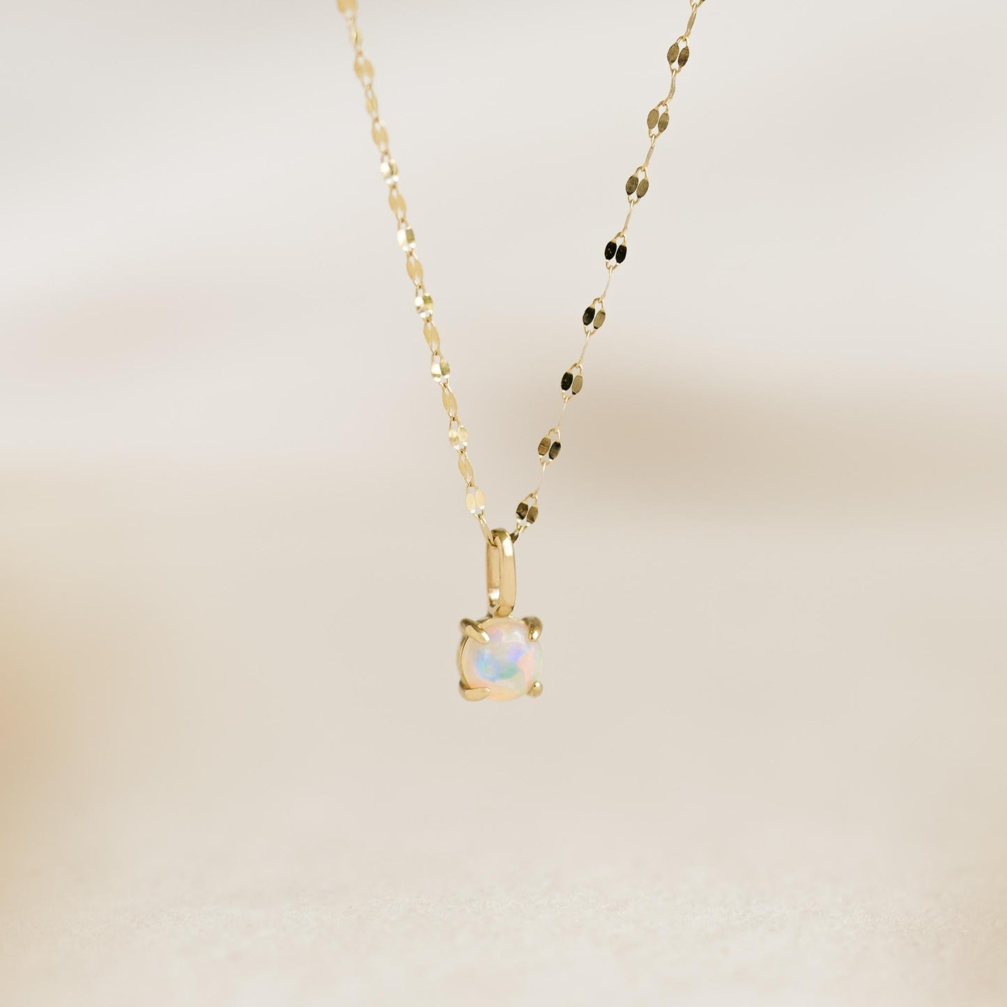 Opal Charm 14k Gold