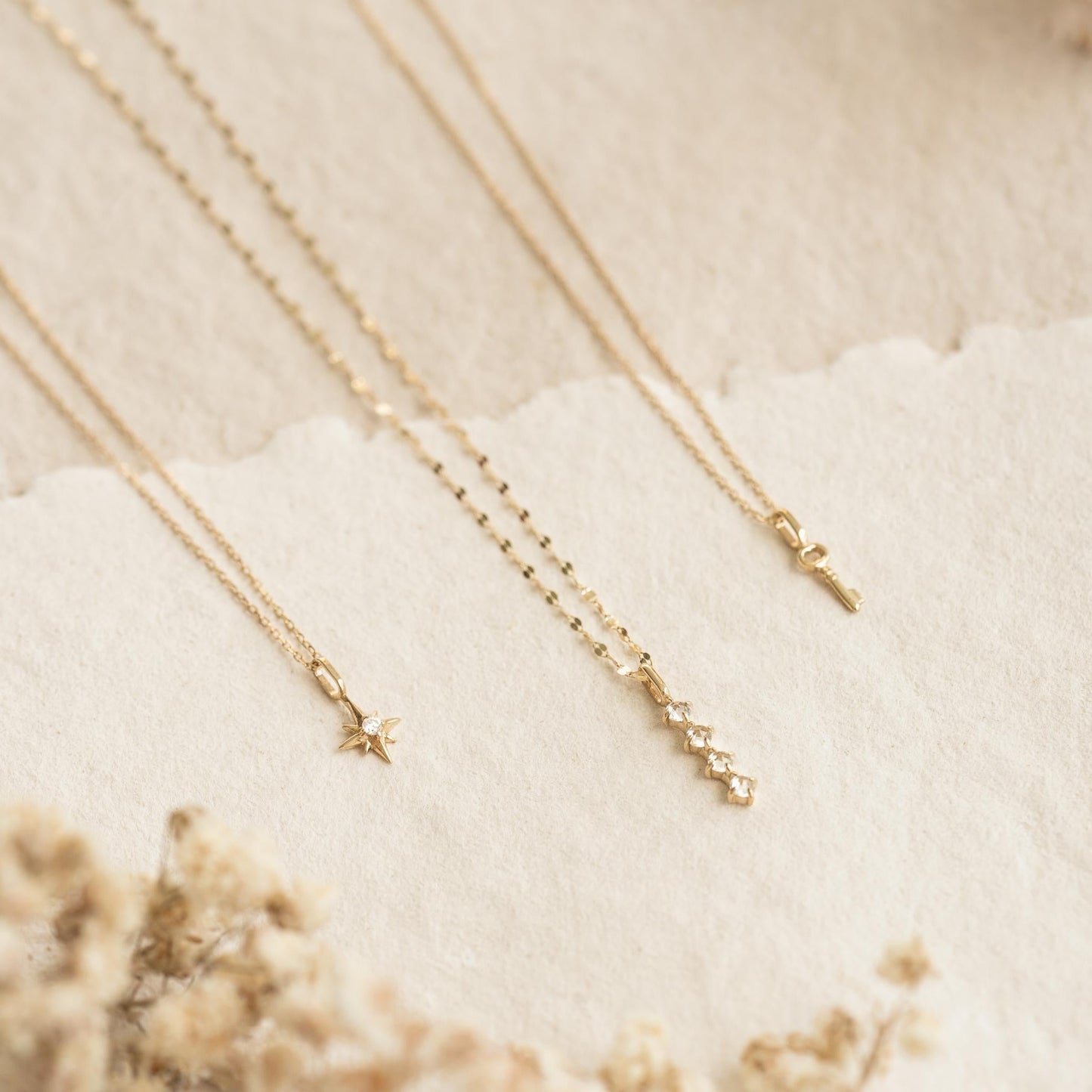 Diamond Drop Pendant 14k Gold