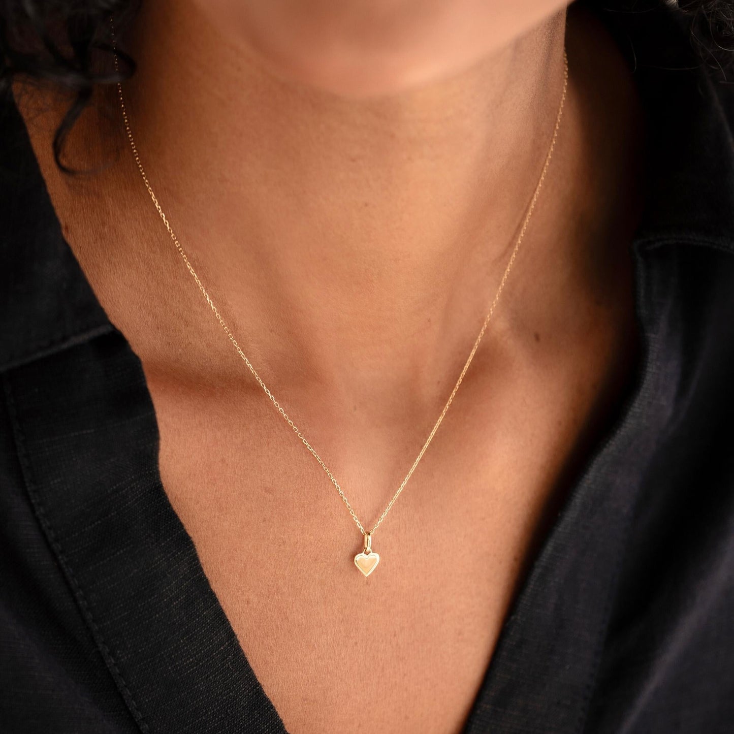 Heart Charm 14k Gold
