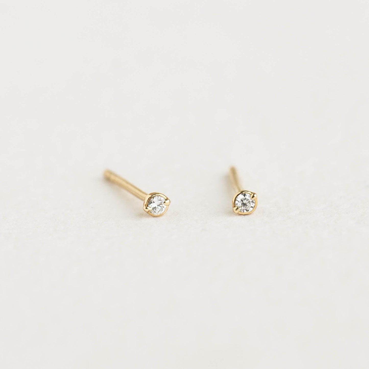 Diamond Stud Earrings 14k Gold - Eloise