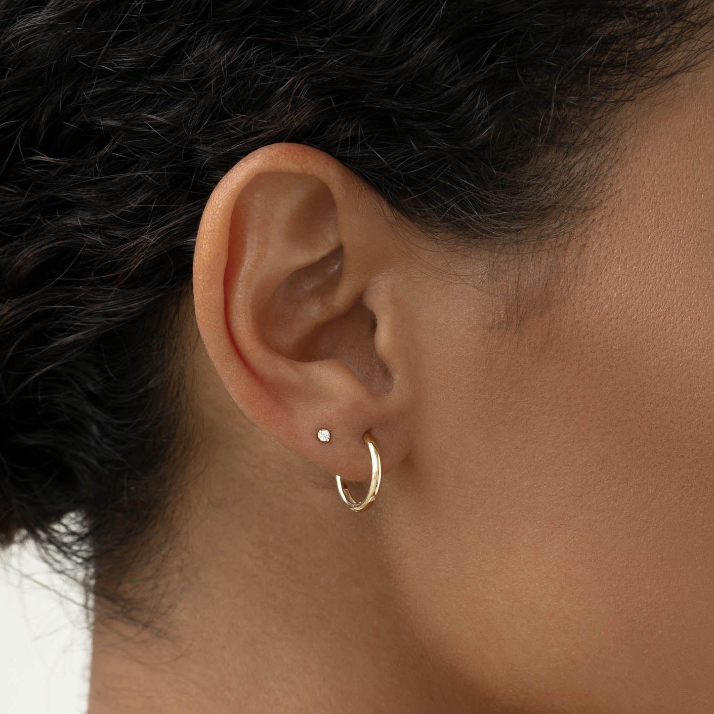 Diamond Stud Earrings 14k Gold - Eloise