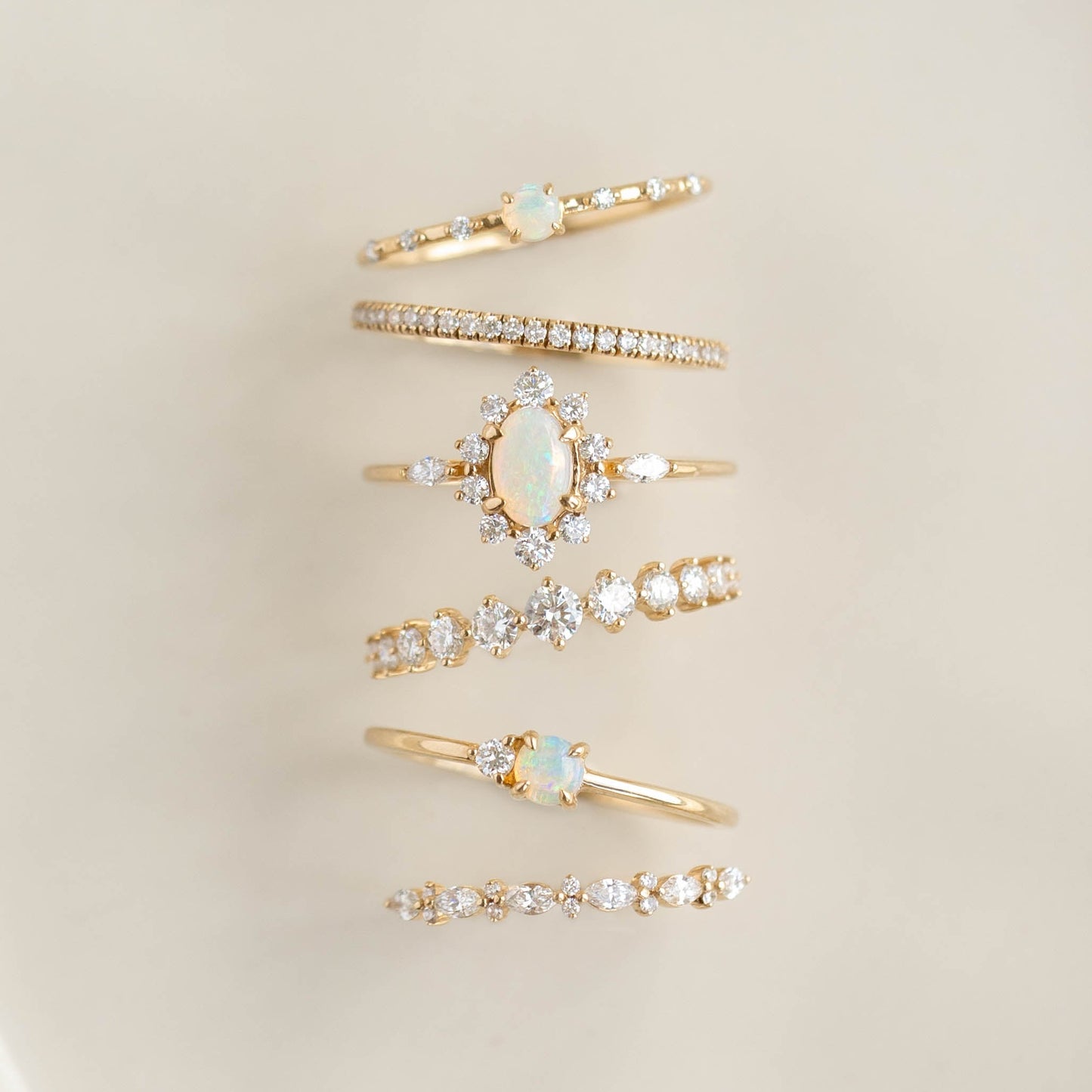 Opal and Diamond Ring - Arete