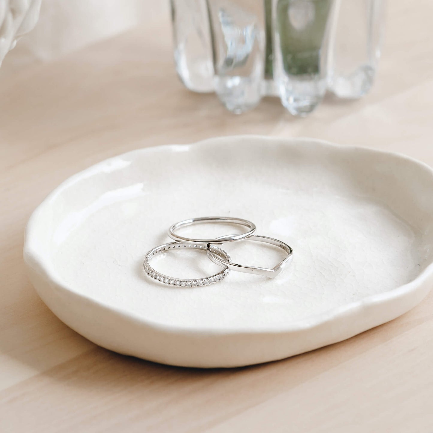 V Ring Silver - Nora