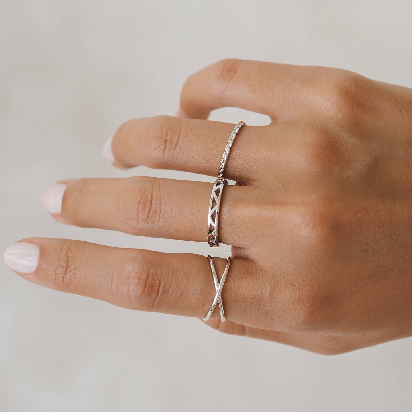 Braided Silver Ring - Lillian