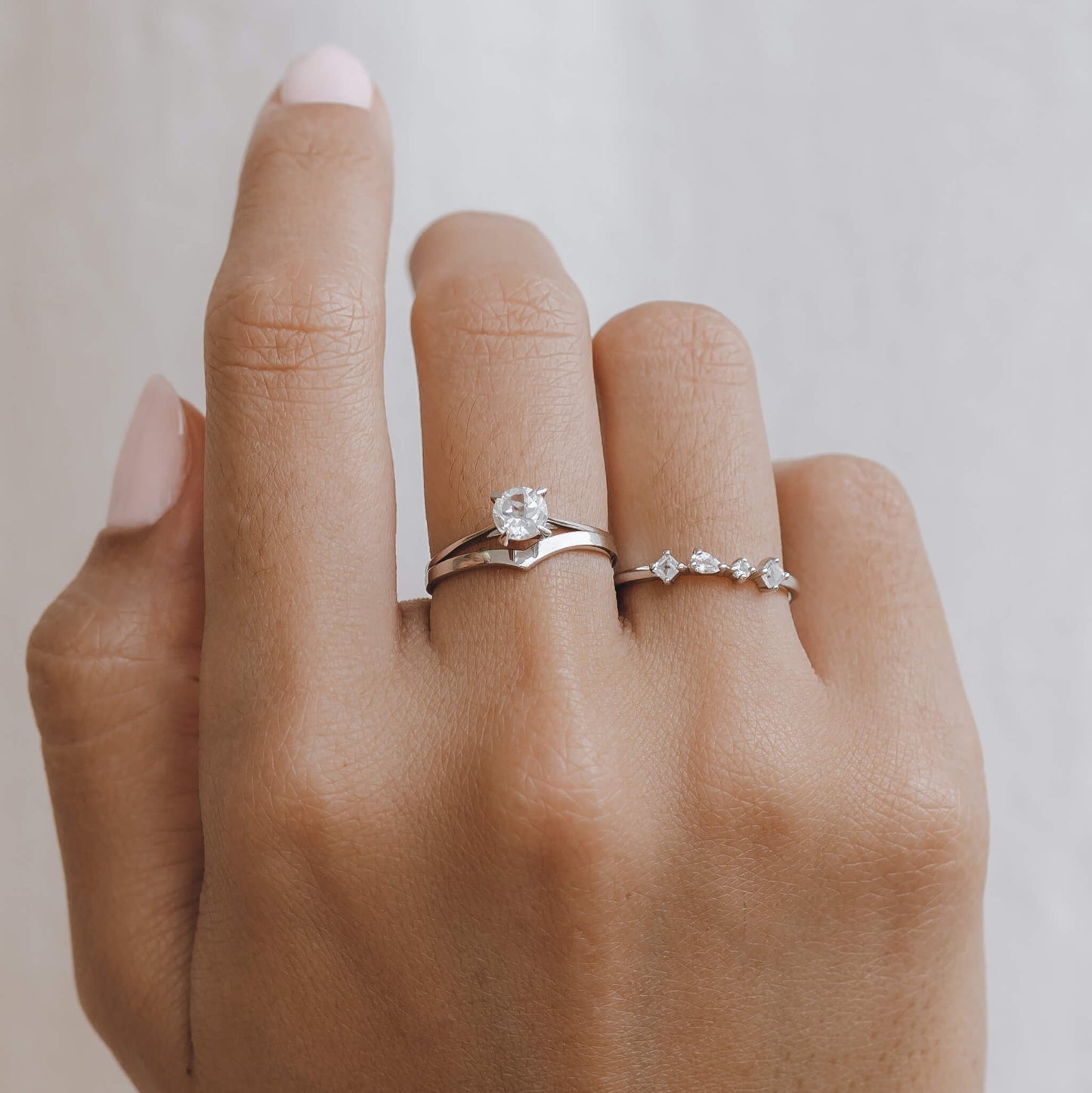 V Ring Silver - Nora