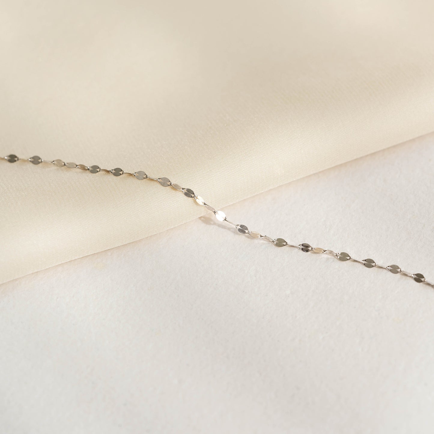 Petal Chain Bracelet White Gold - Florence
