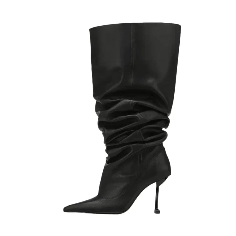 GlossAura High-Heeled Boots