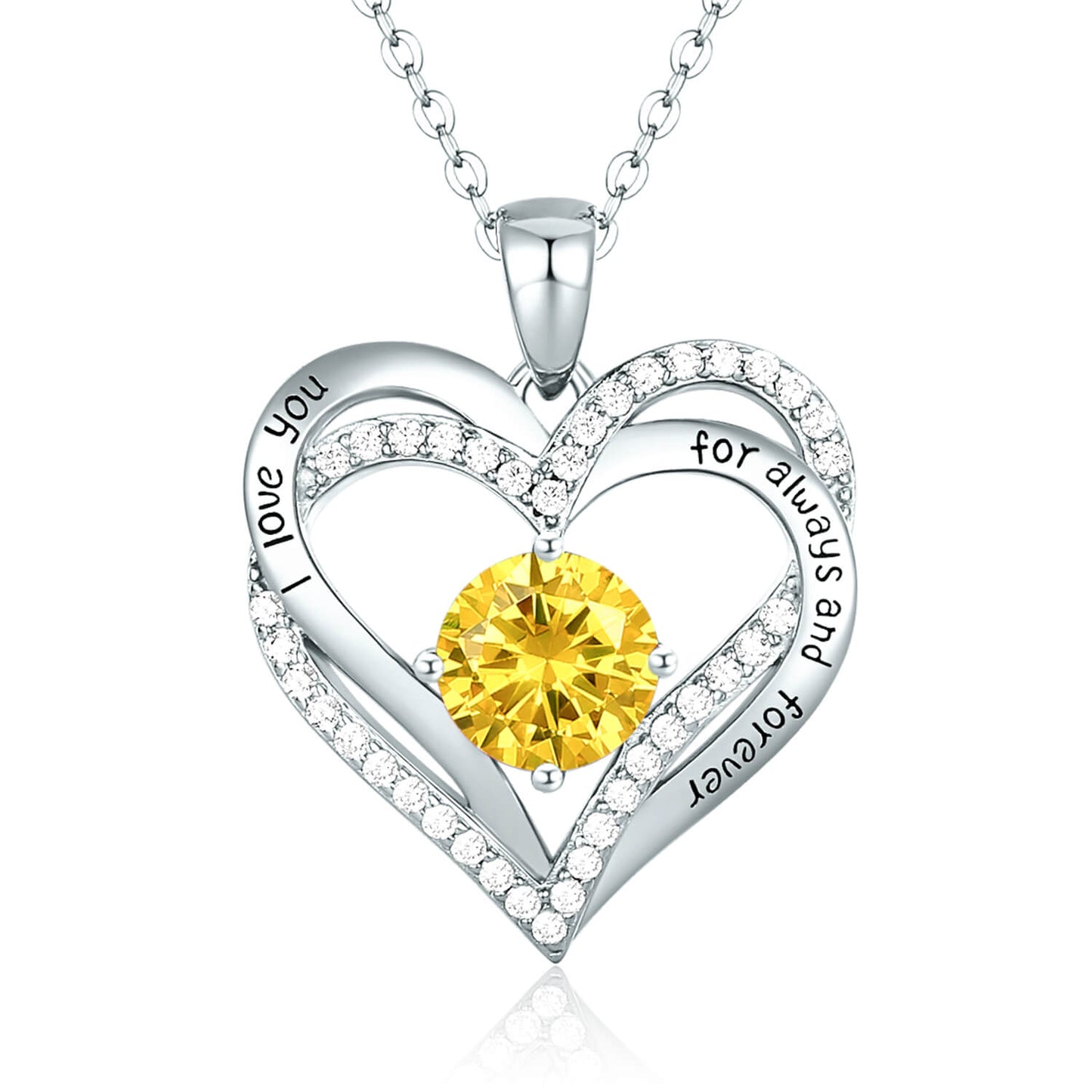 For Always & Forever Birthstone Necklace