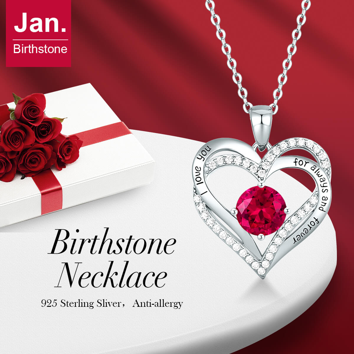 For Always & Forever Birthstone Necklace