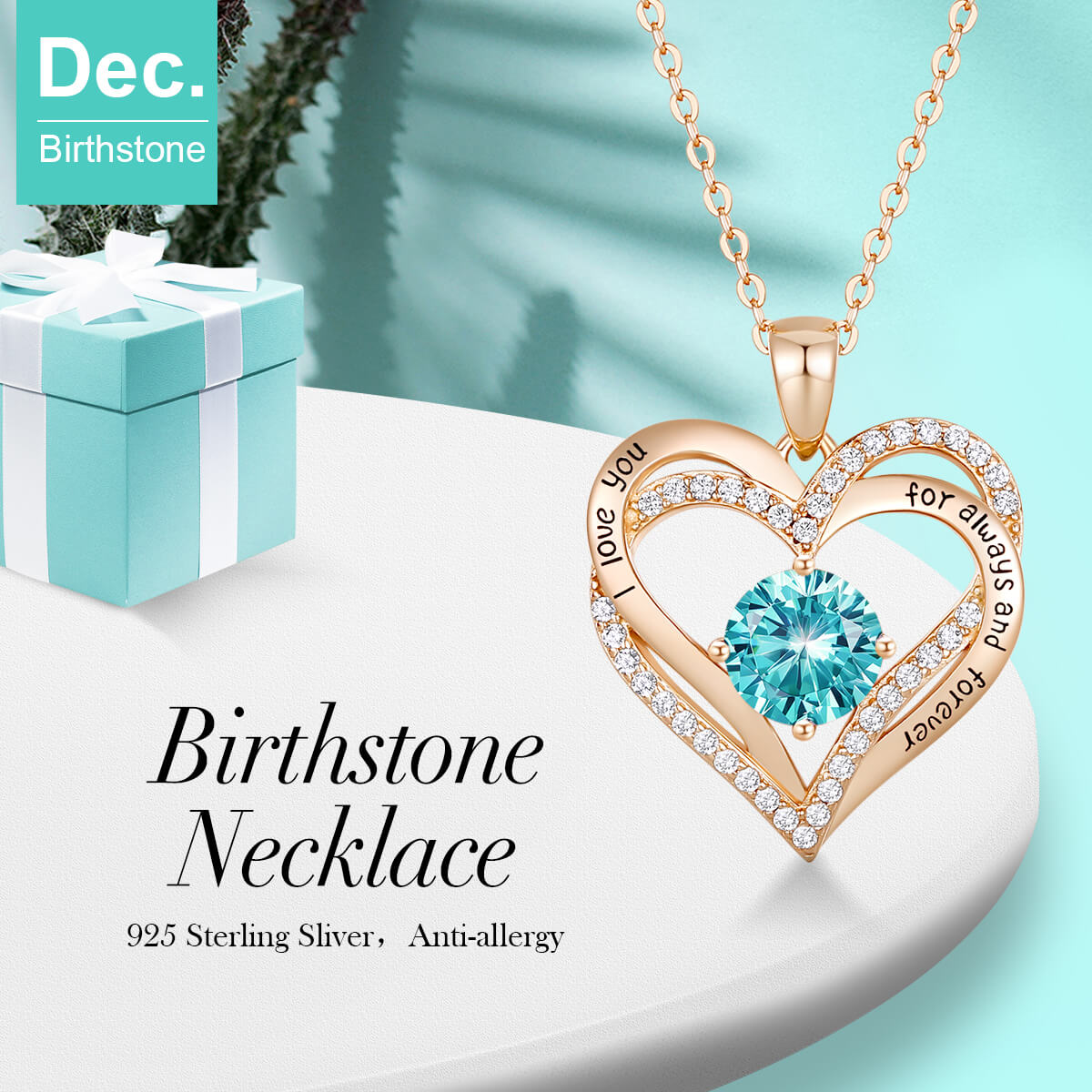 For Always & Forever Birthstone Necklace