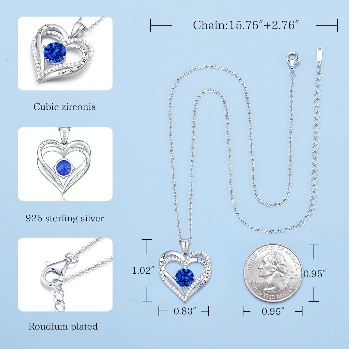 For Always & Forever Birthstone Necklace