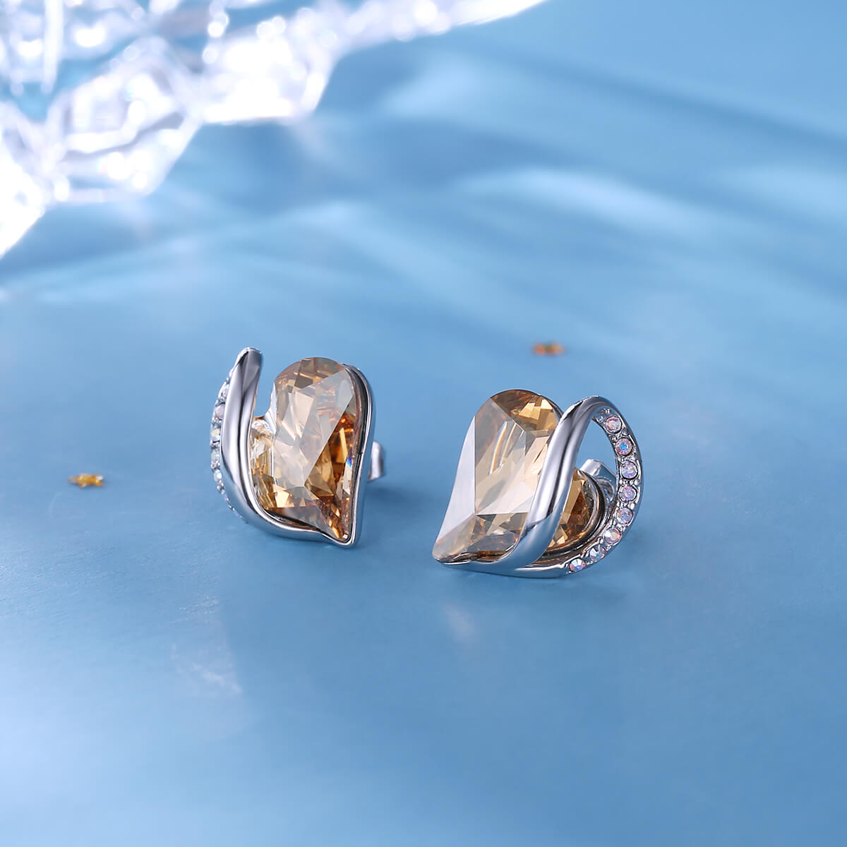 Infinite Love November Birthstone Earrings