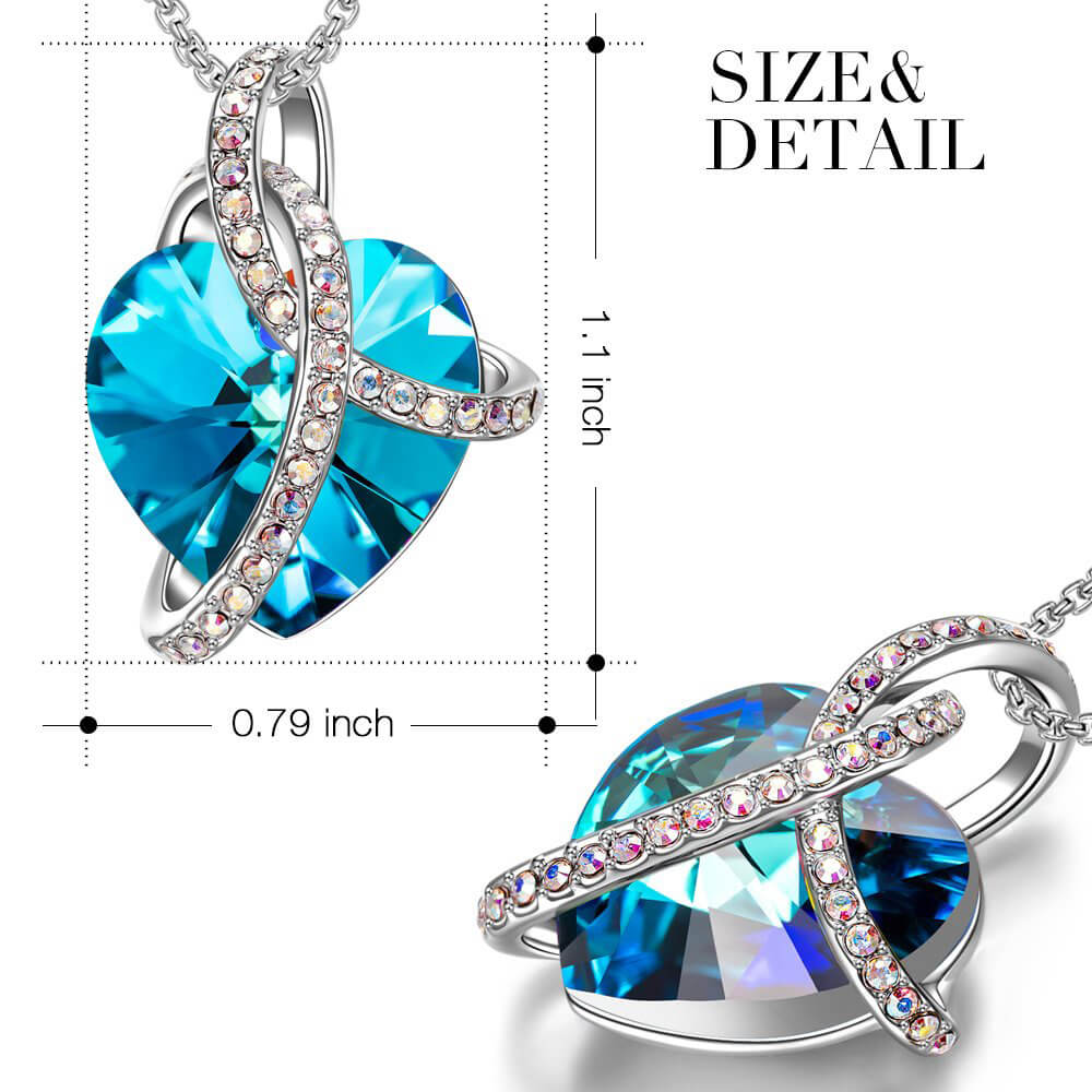 Blue Infinity Love Necklace