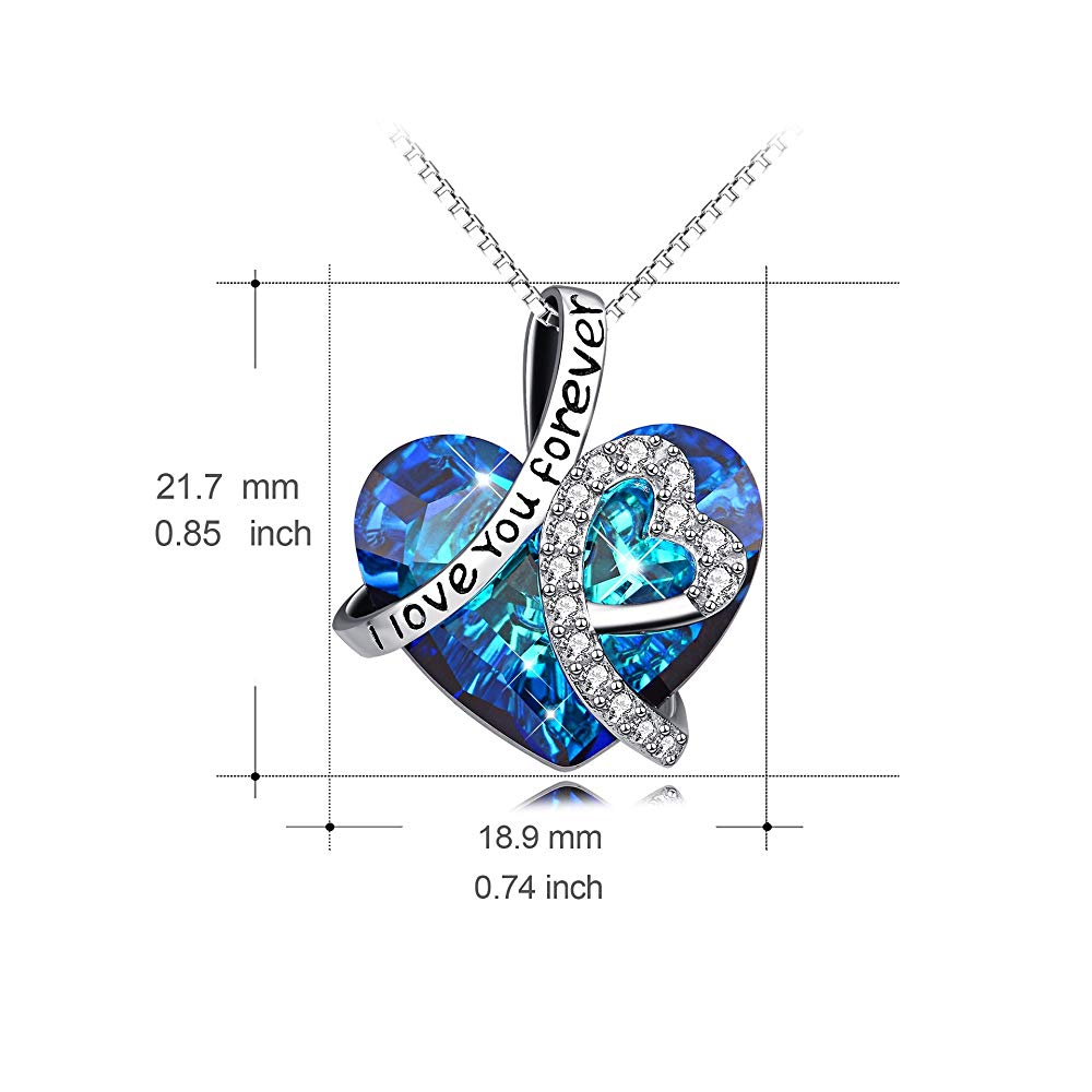 I Love You Forever Heart Necklace