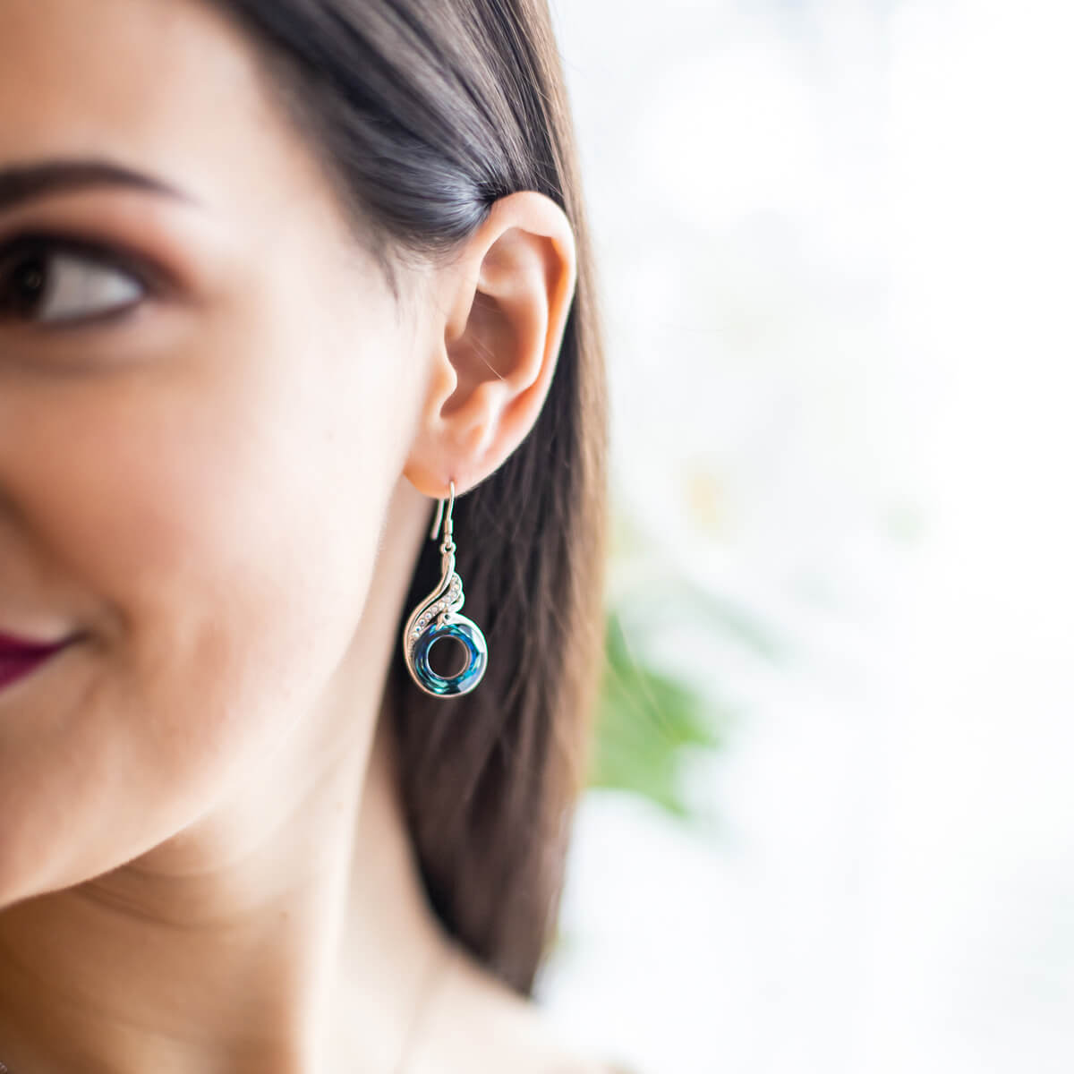 Rise of the Phoenix Blue Earrings