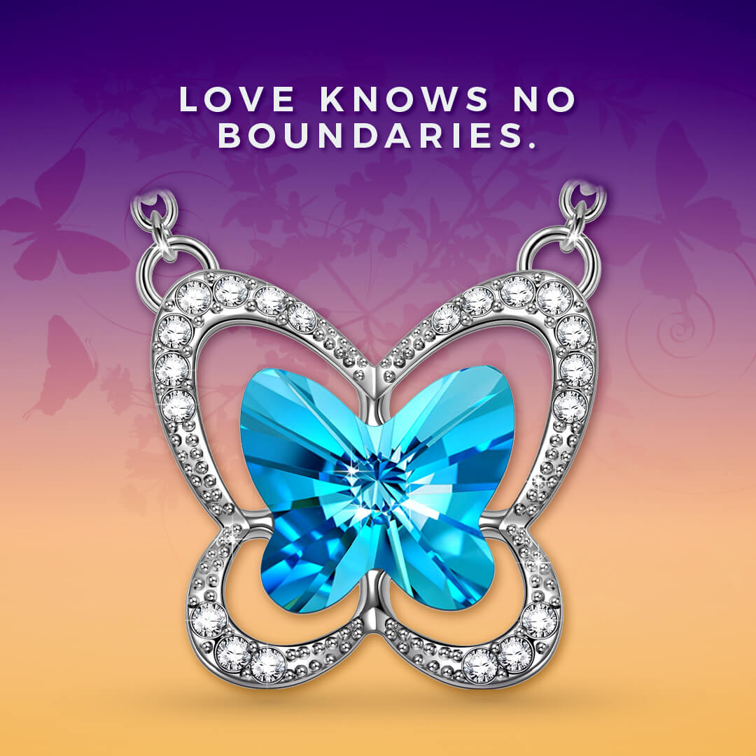 Crystal Butterfly Necklace