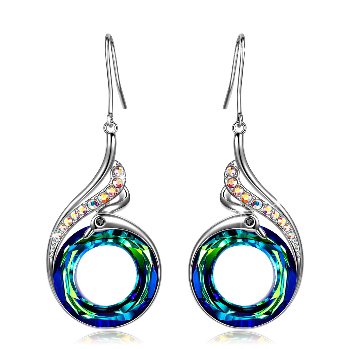 Rise of the Phoenix Blue Earrings
