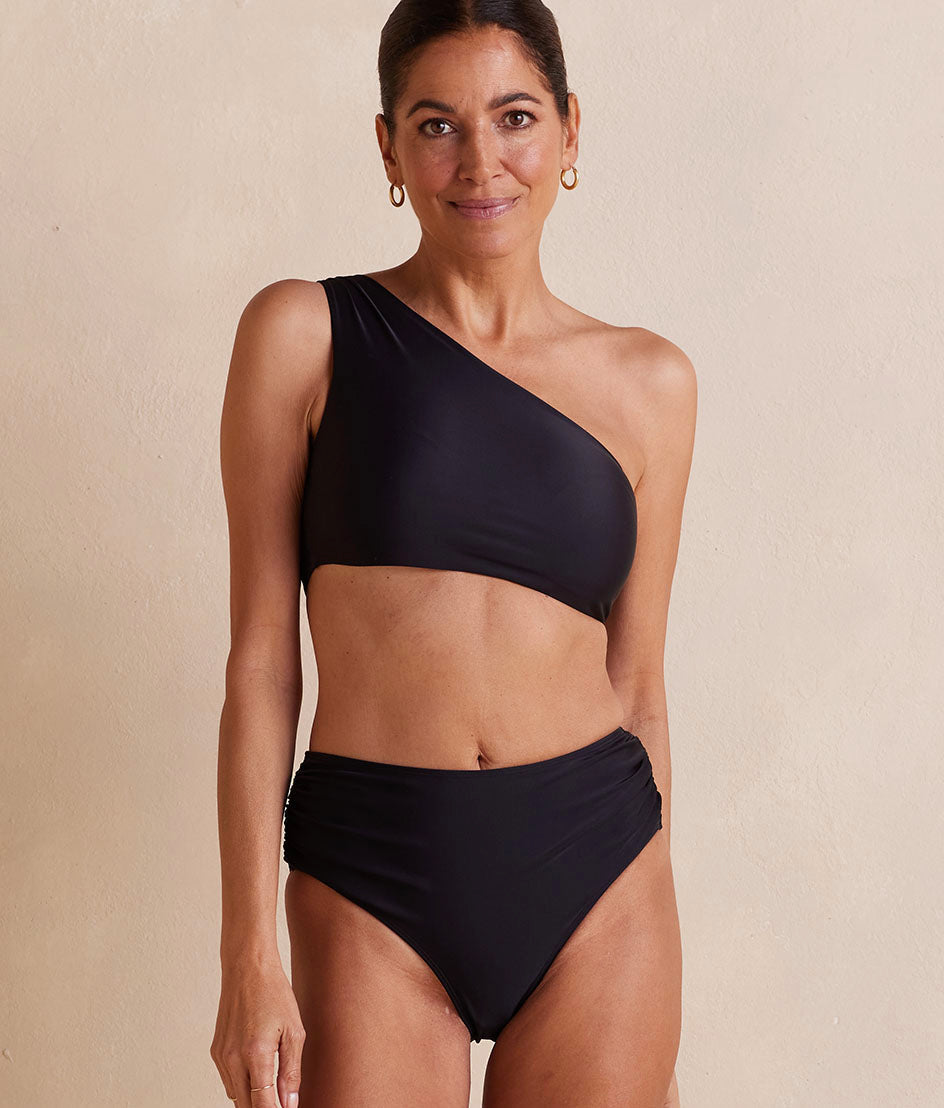 The Ruched Sidestroke Bikini Top - Sea Urchin
