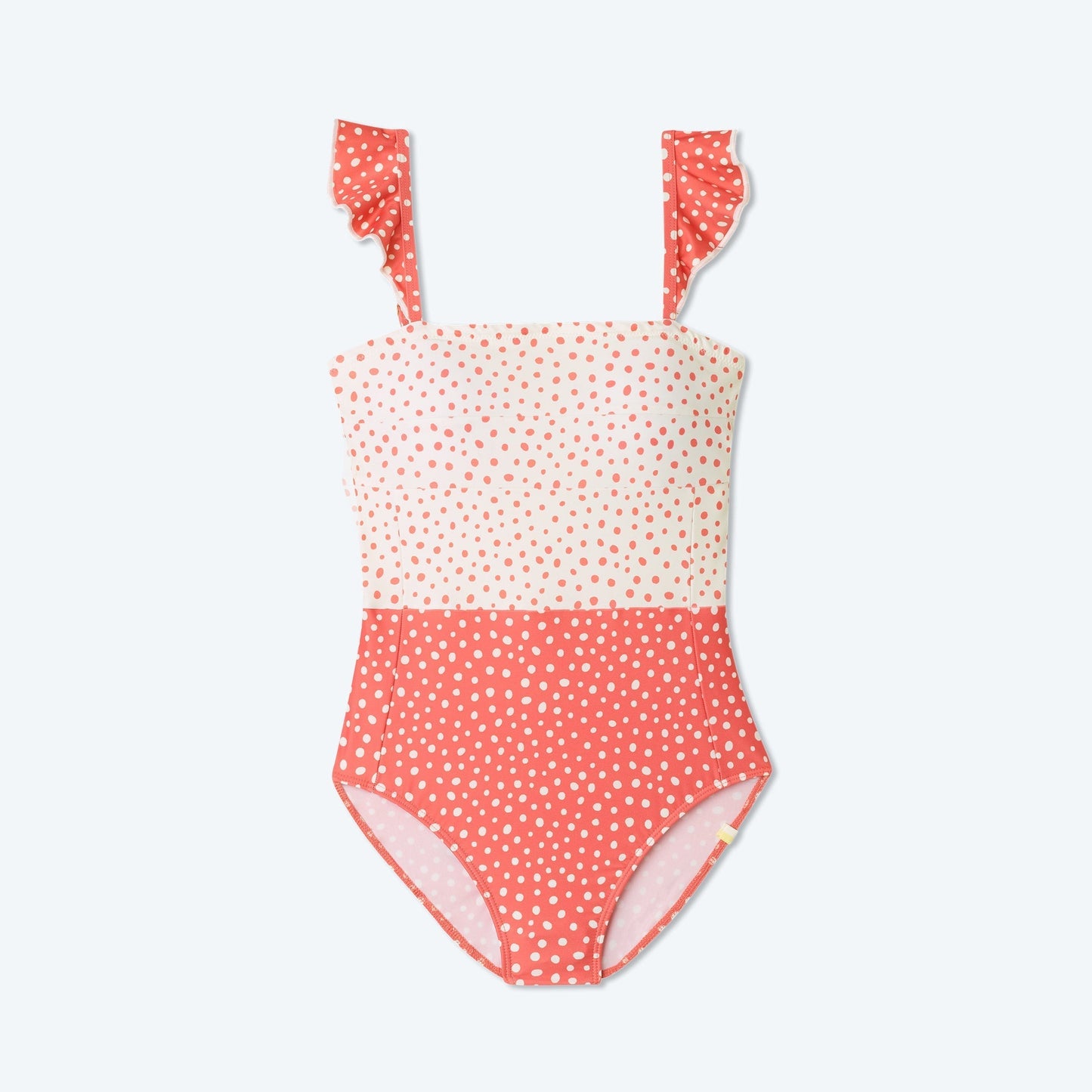 The Ruffle Oasis - On the Dot in Coral