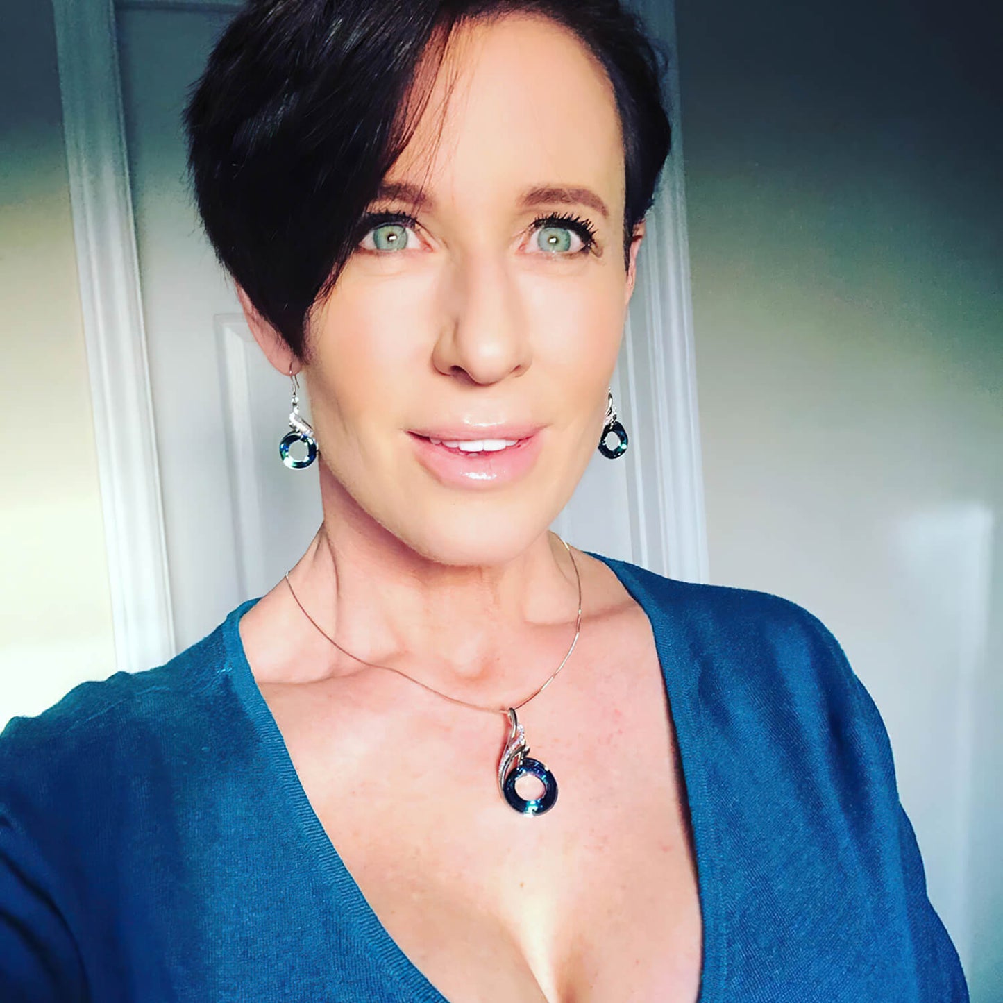 Rise of the Phoenix Blue Earrings