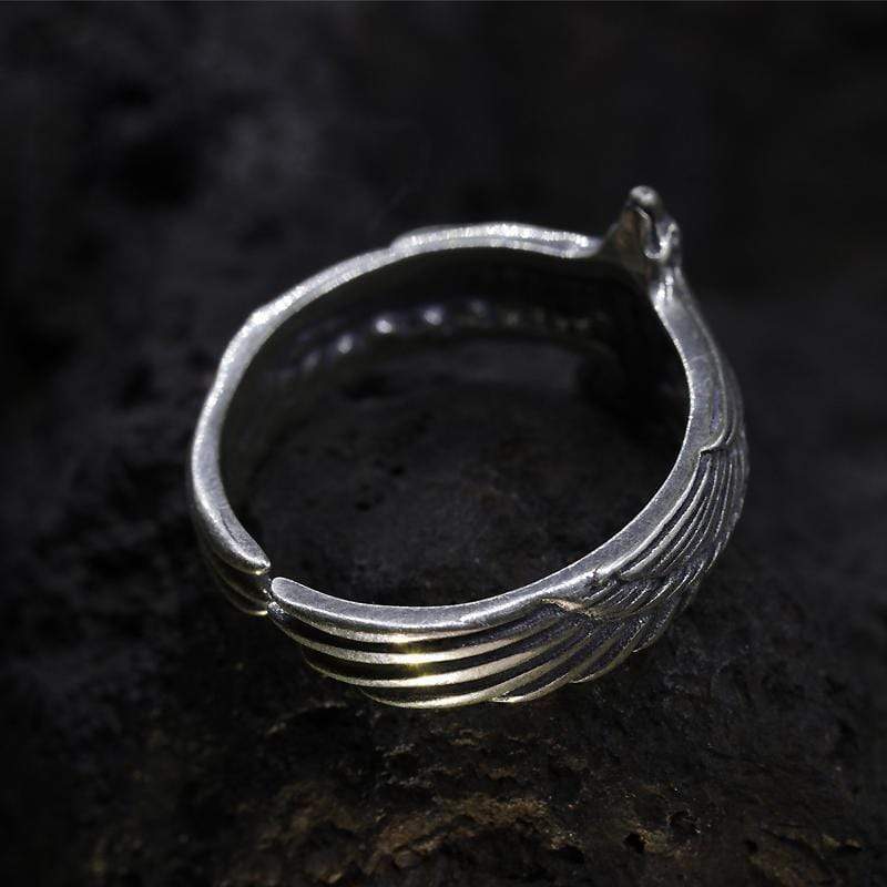 RETRO EAGLE SILVER RING