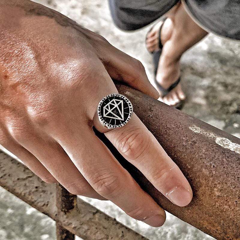 FASHION PENTAGON STAINLESS STEEL RING