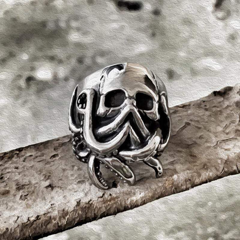 PUNK OCTOPUS SKULL RING