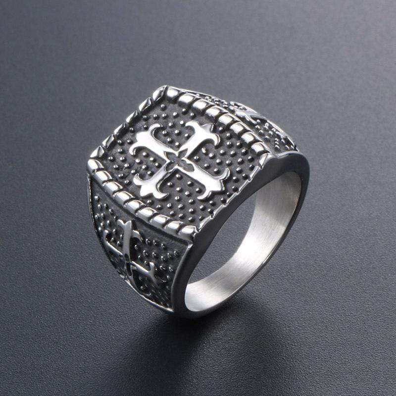 RETRO CROSS RING