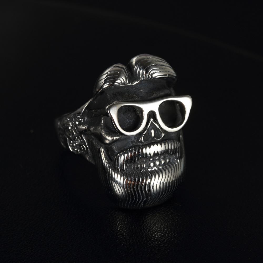 VINTAGE BEARDED BIKER RING